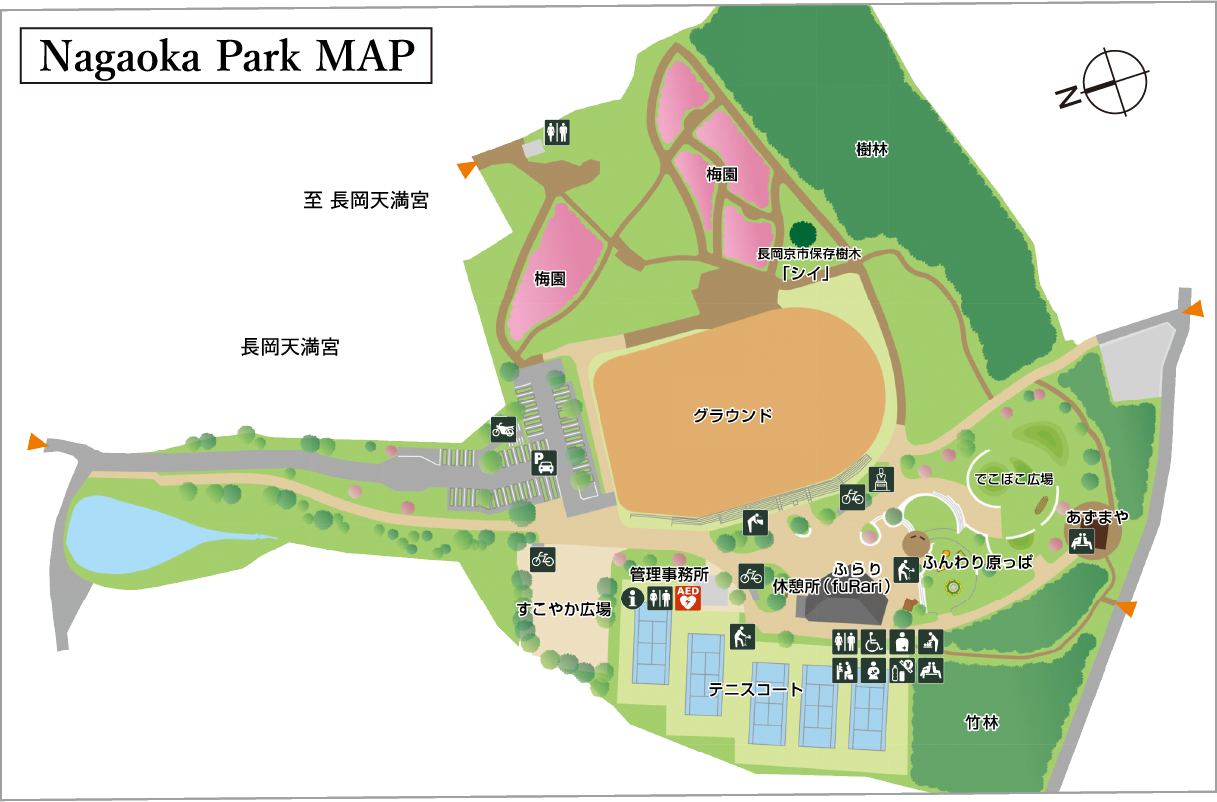 長岡公園地図