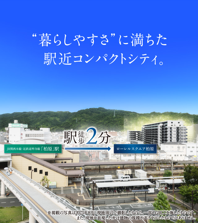暮らしやすさに満ちた駅近コンパクトシティ