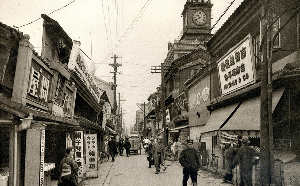 船場・問屋街の久太郎町
