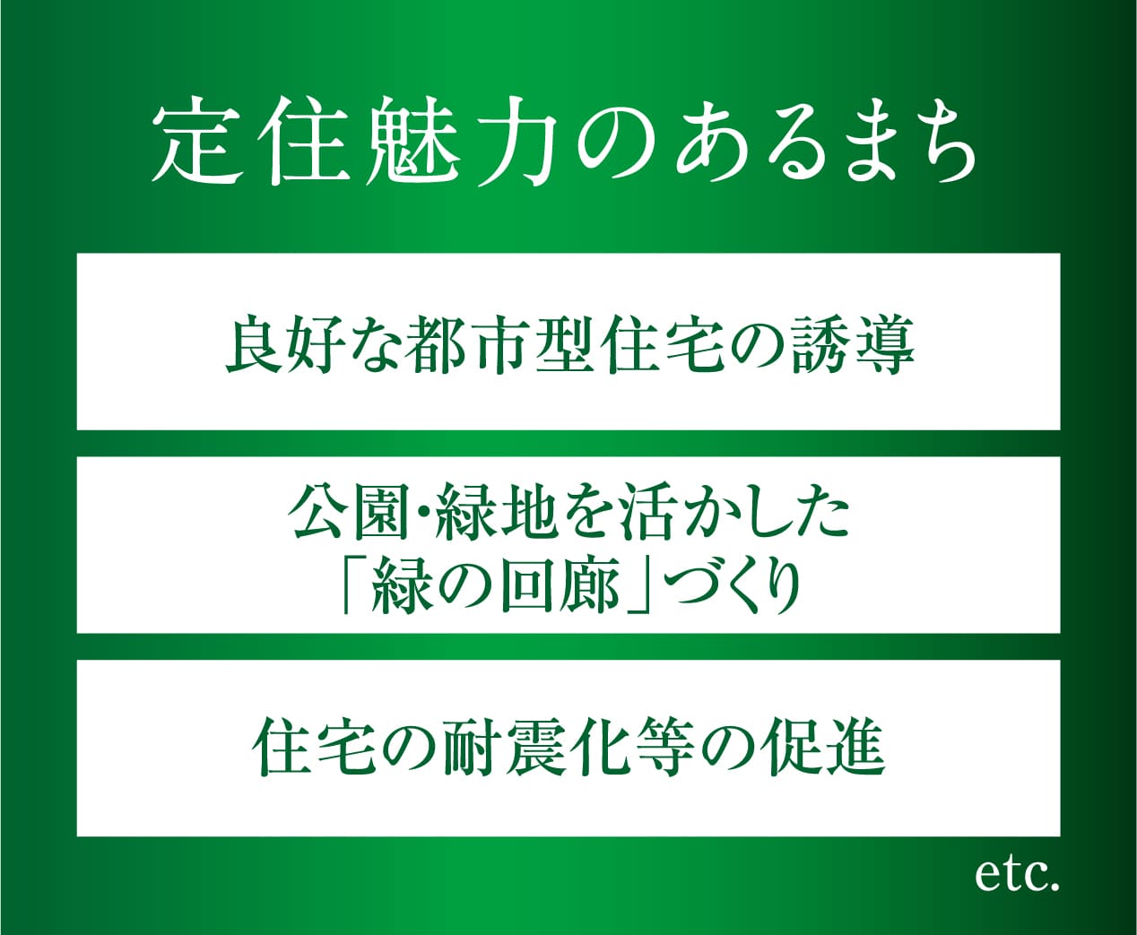 基本方針2 定住魅力のあるまち