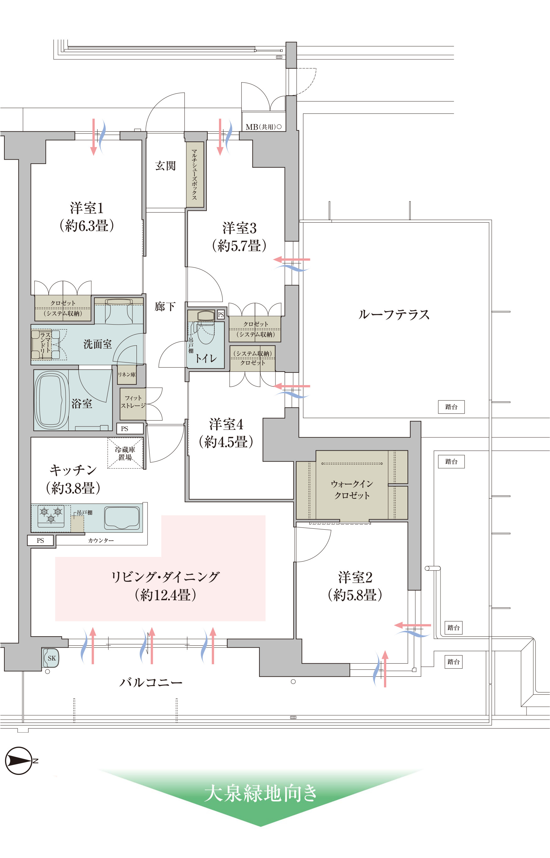 ECtタイプ 間取り詳細画像