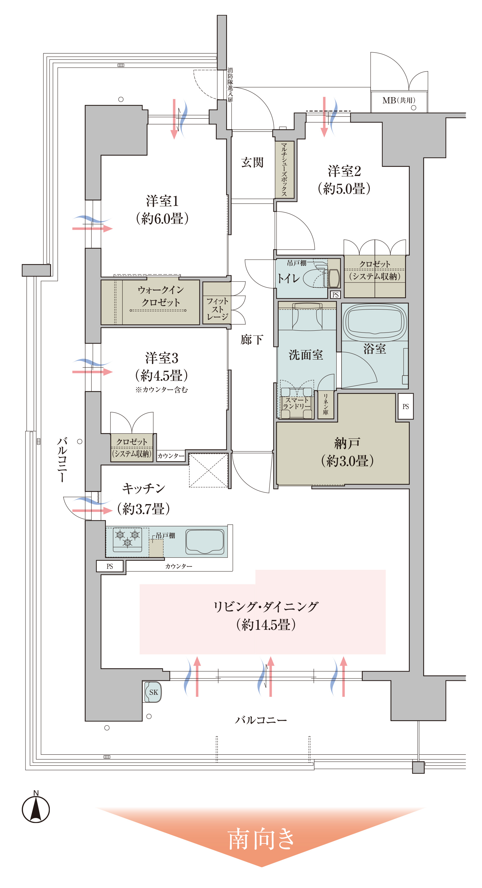 SAタイプ 間取り詳細画像