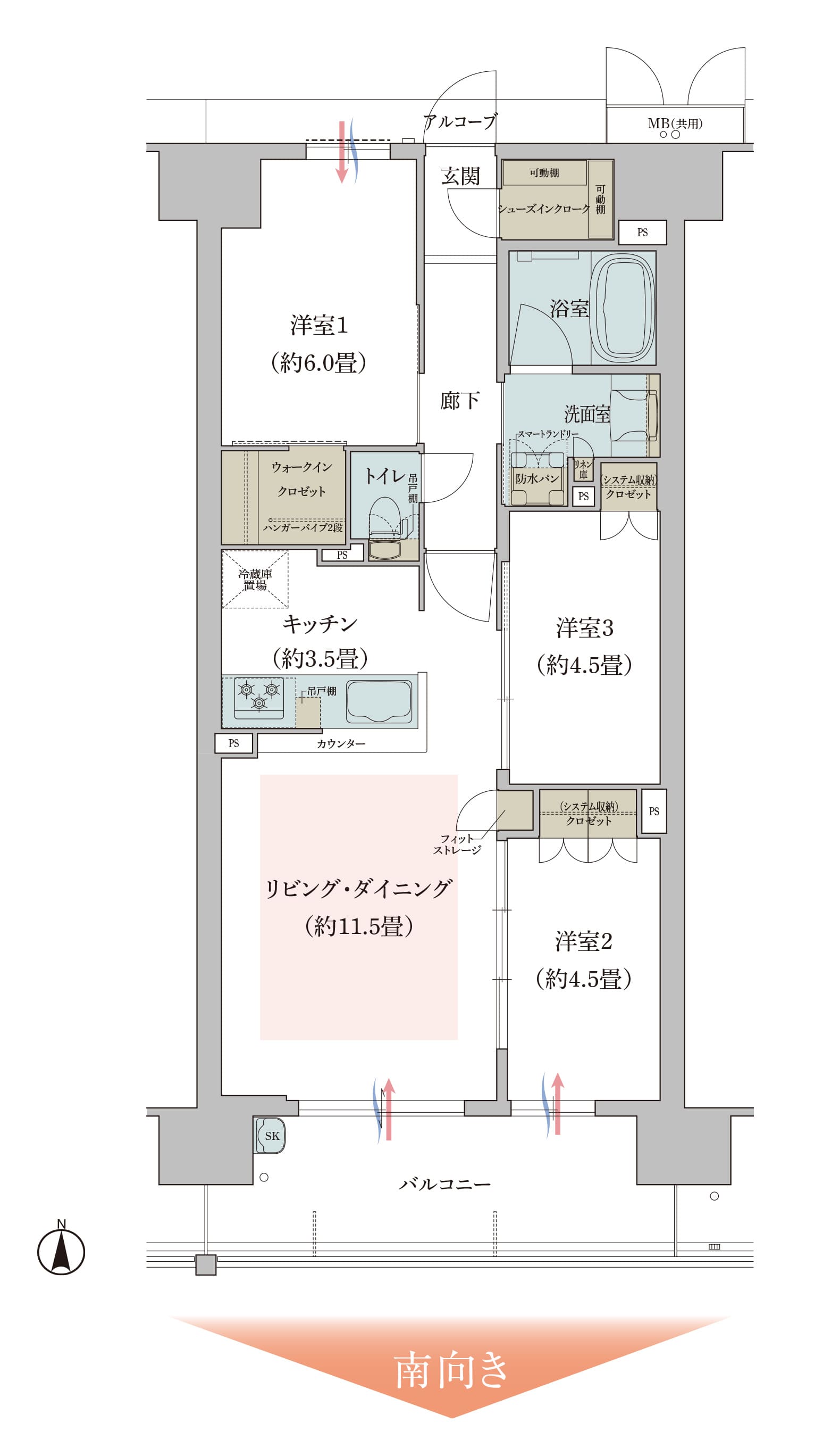 SDタイプ 間取り詳細画像