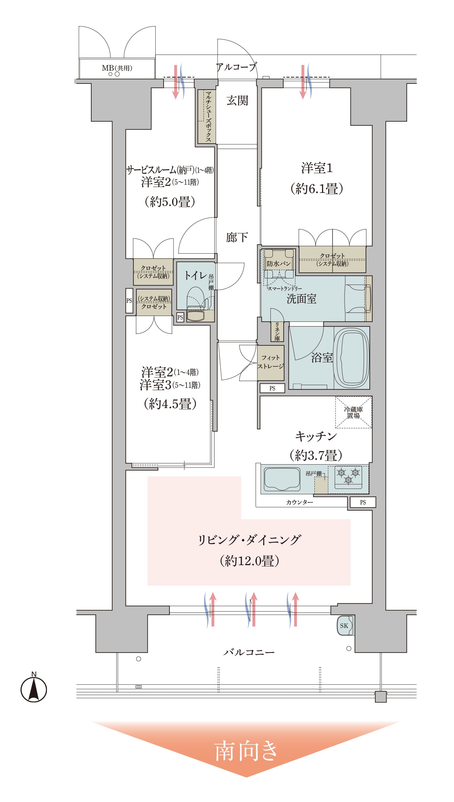 SEタイプ 間取り詳細画像