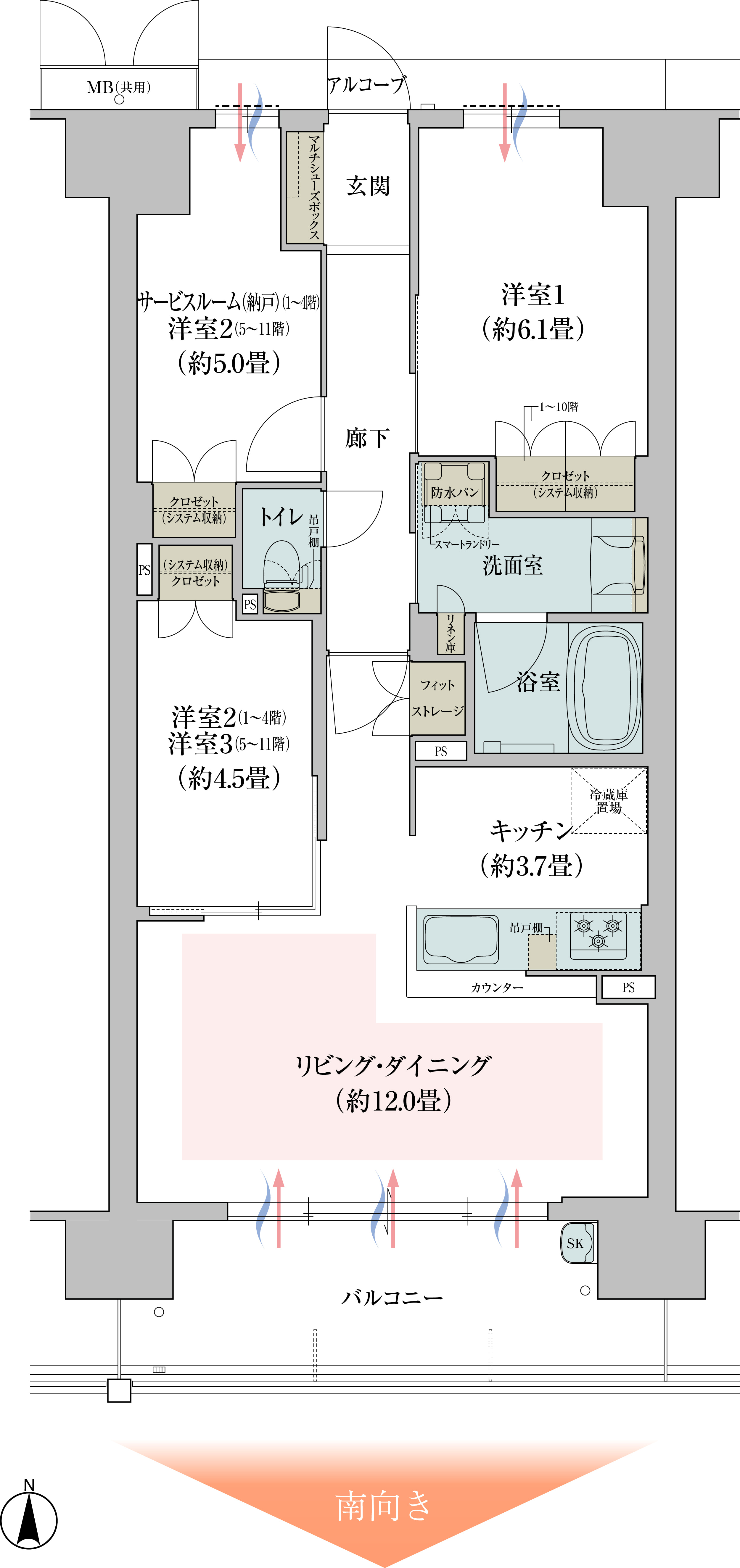 SGタイプ 間取り詳細画像