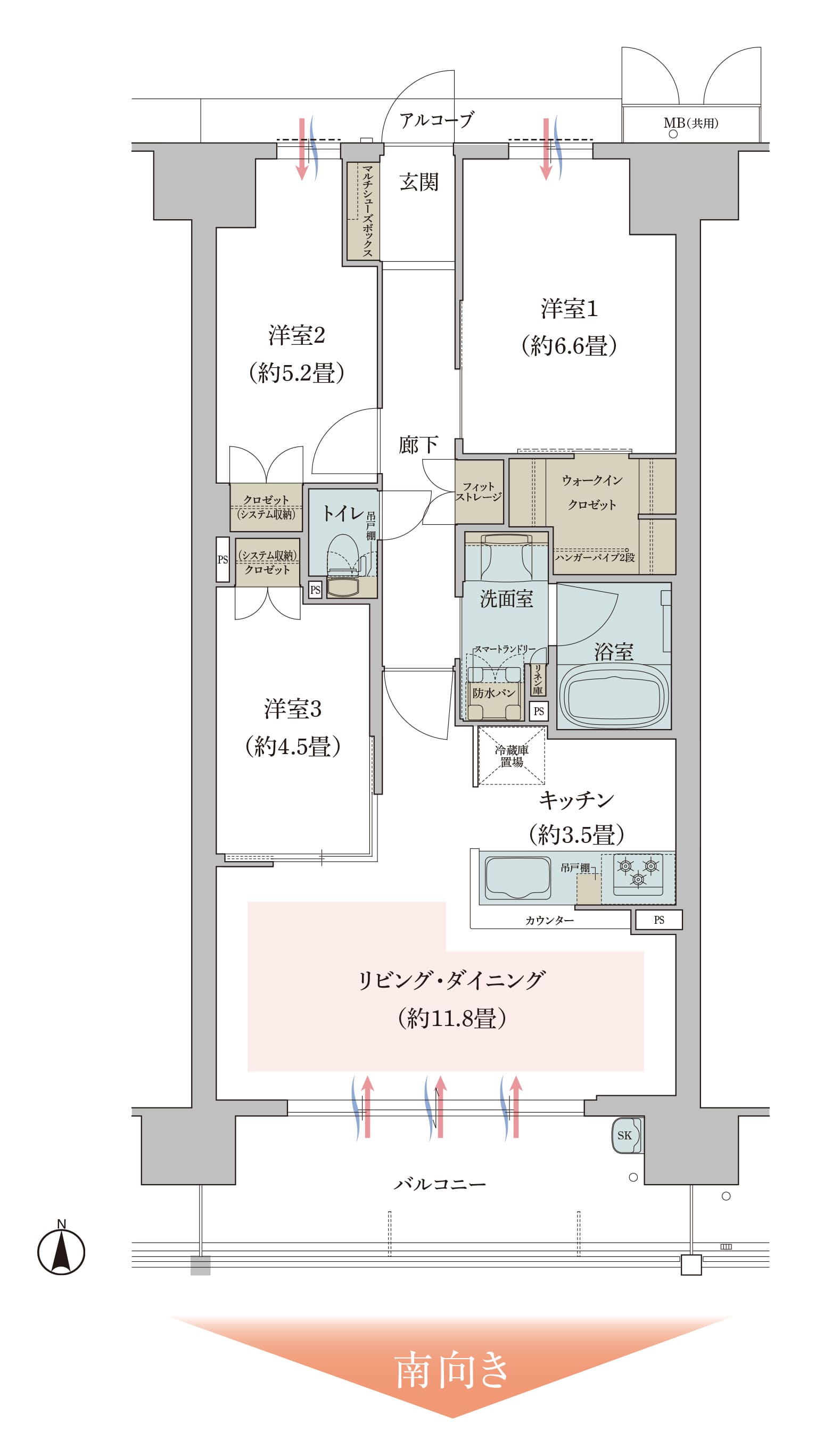 SHタイプ 間取り詳細画像