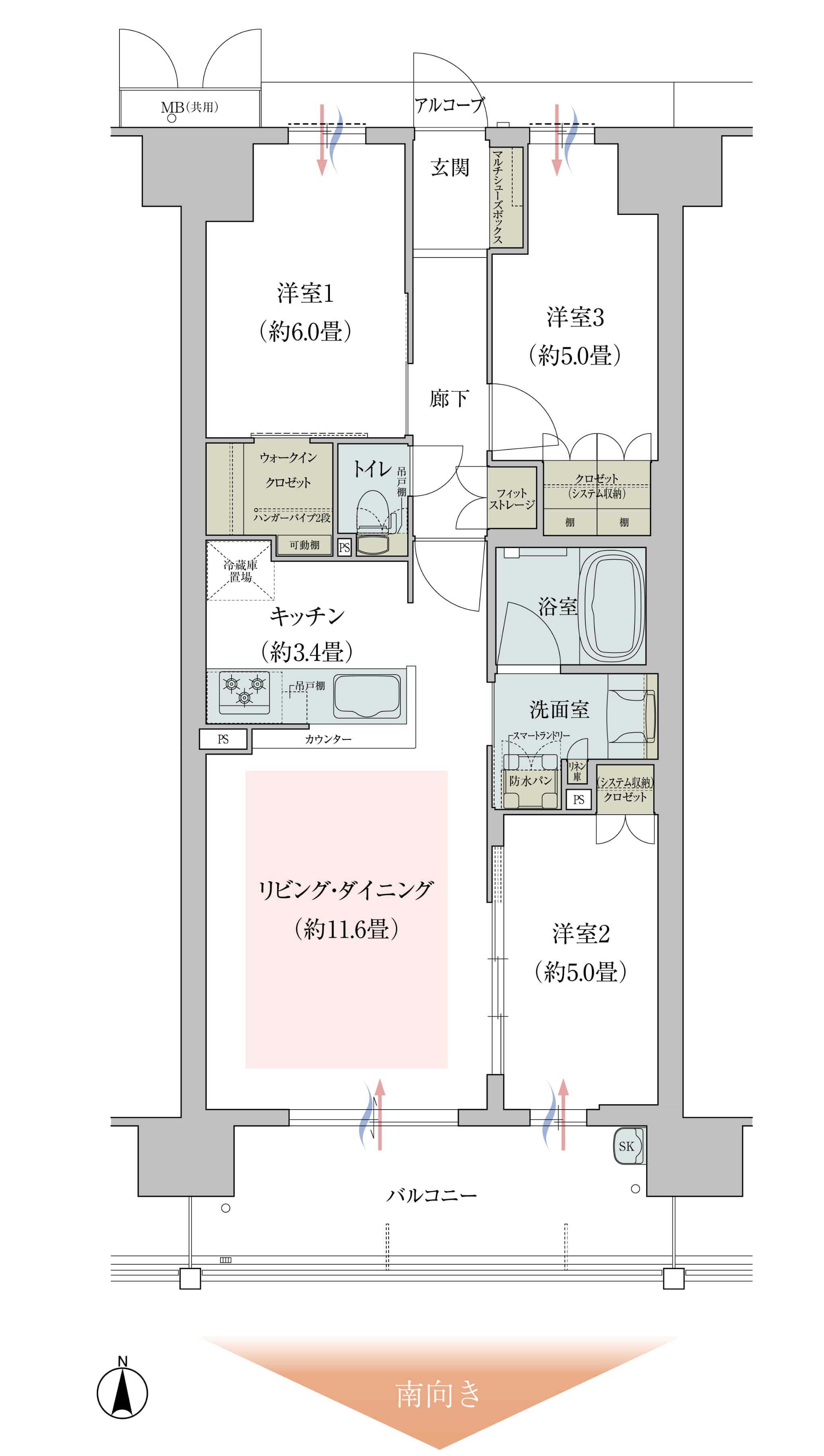 SOタイプ 間取り詳細画像