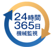 24時間365日機械監視