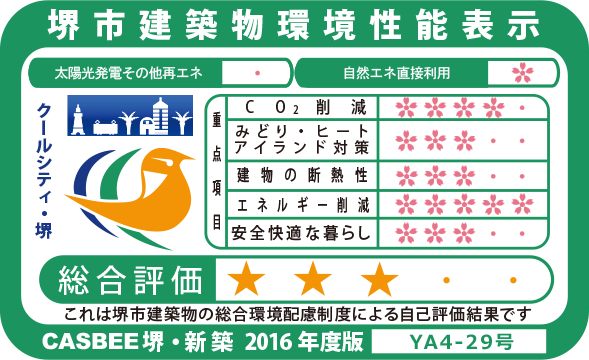 堺市建築物環境性能表示