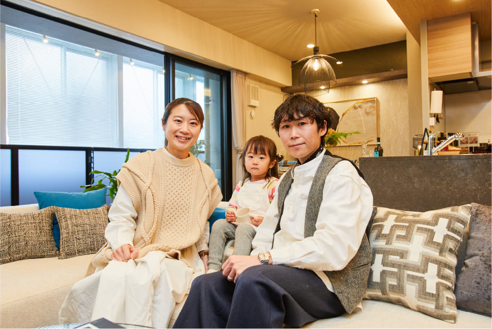 「一生賃貸と思っていたが、本物件を見て購入という選択肢が一気に高まった」（S様）