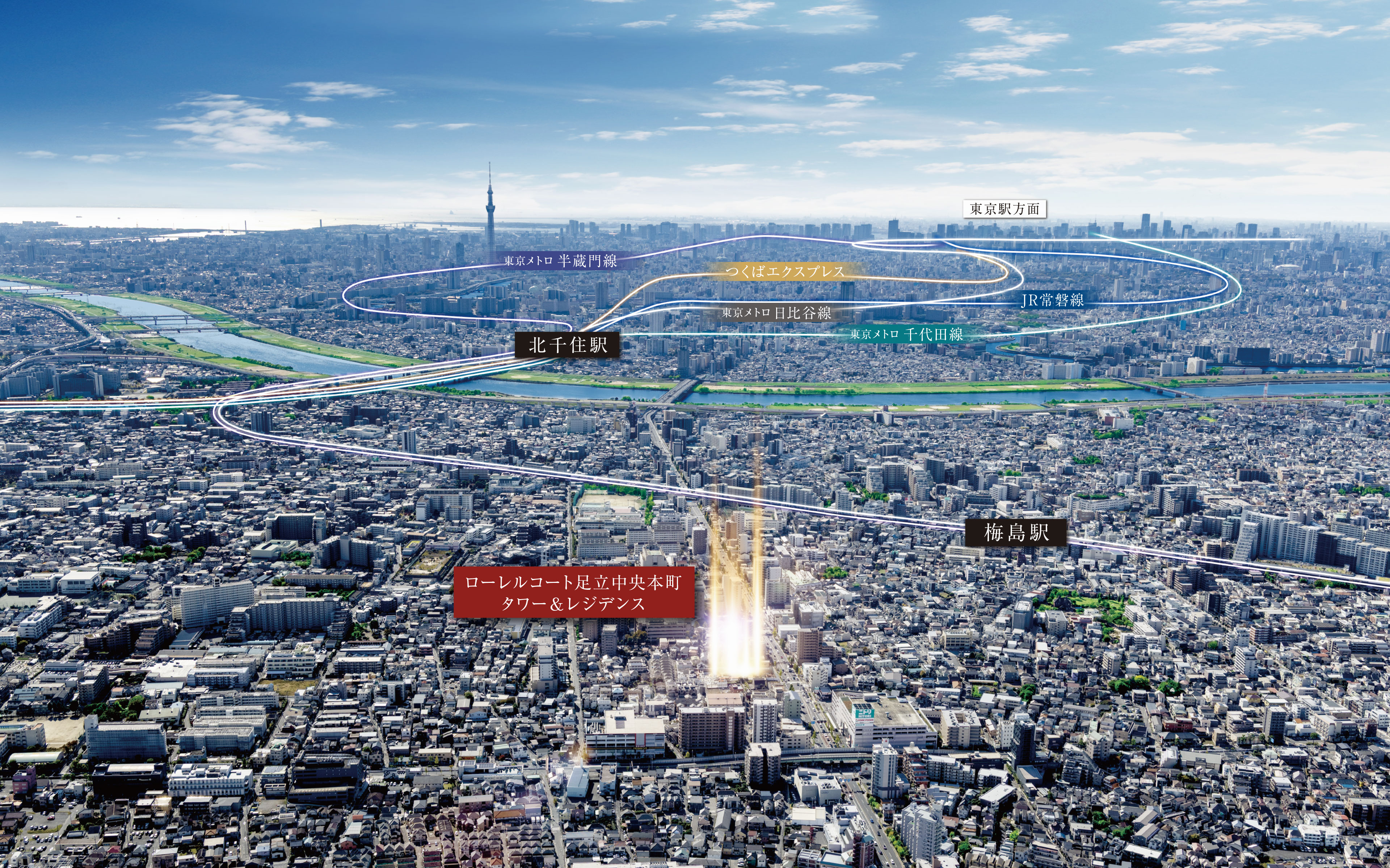 現地周辺の航空写真