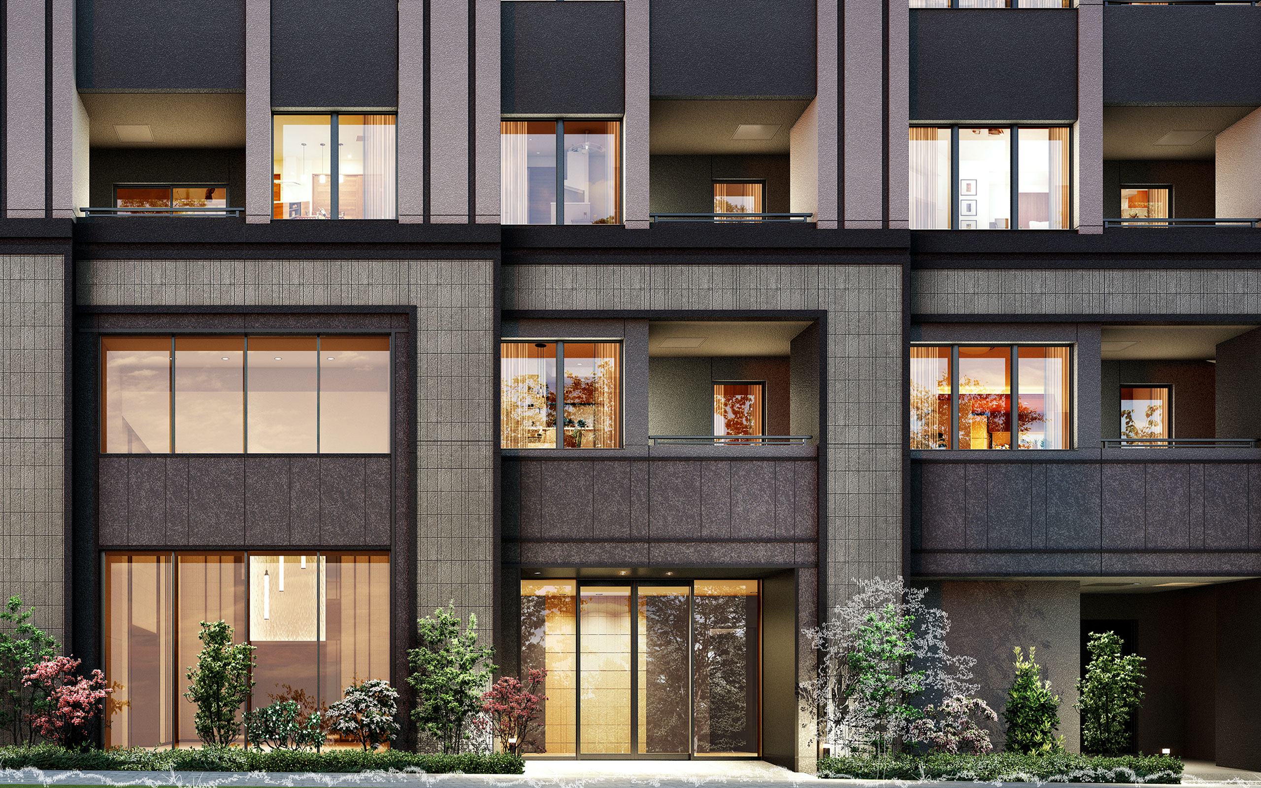 エントランスアプローチ完成予想CG