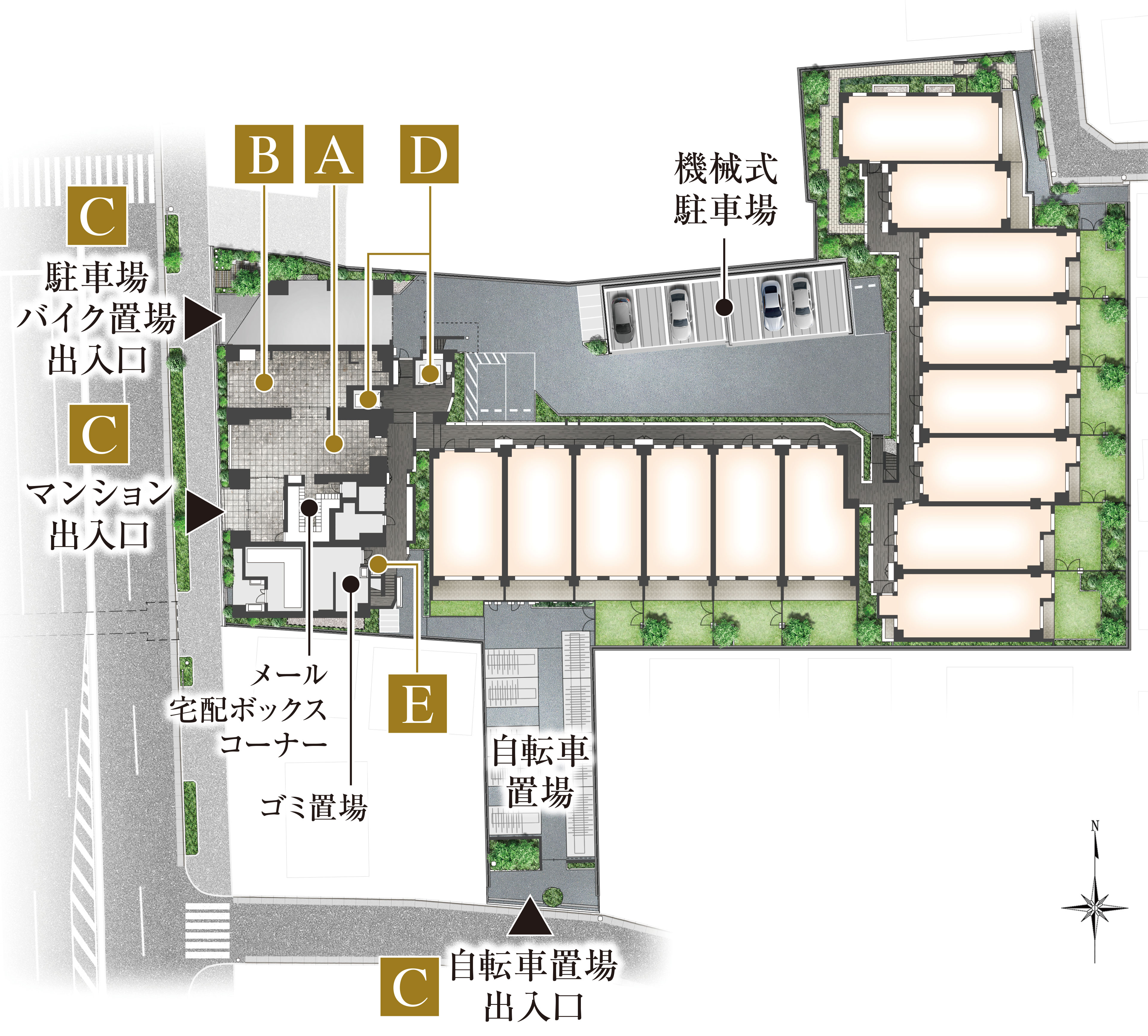 敷地配置完成予想イラスト