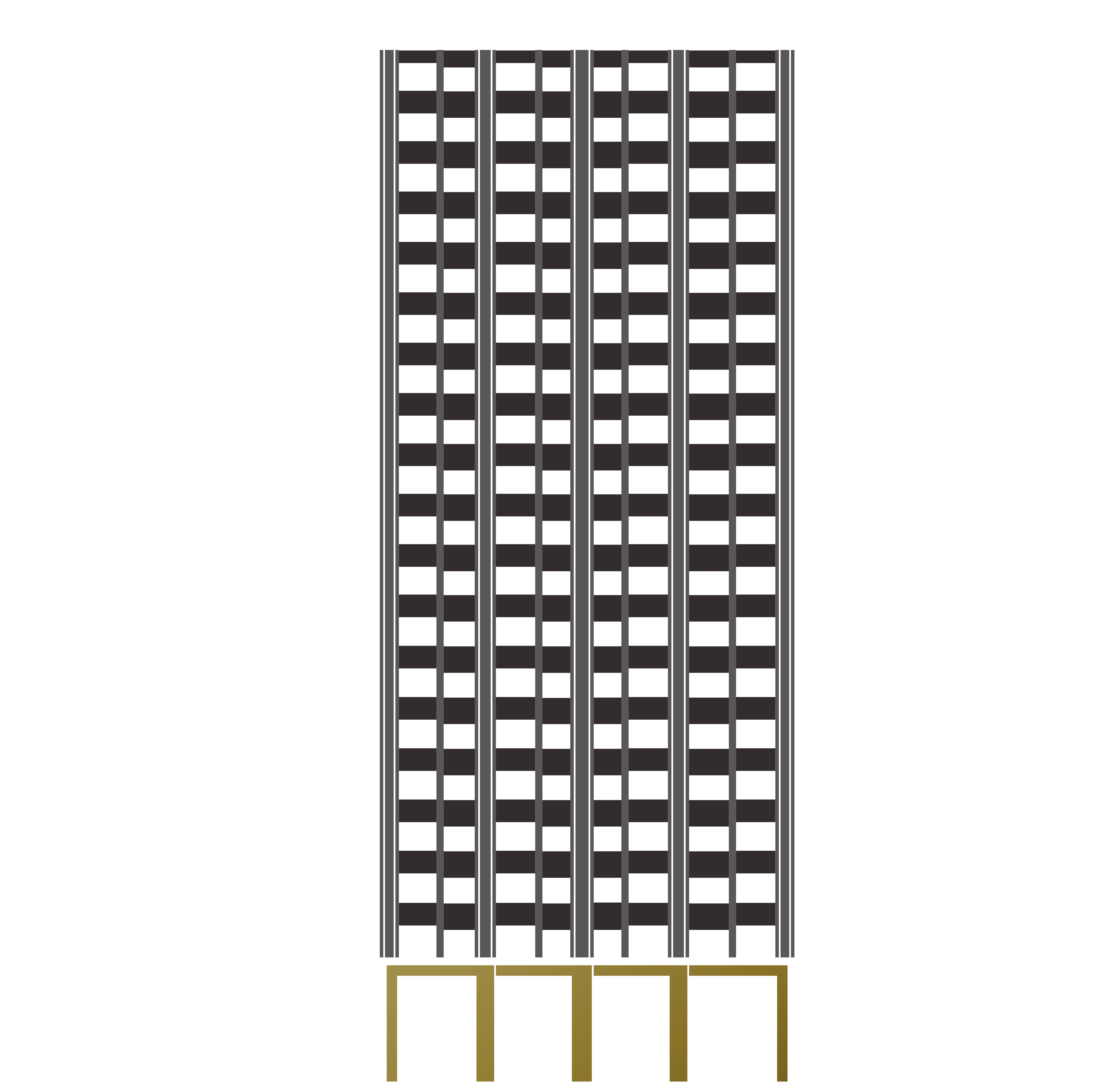 建物外観西側立面図
