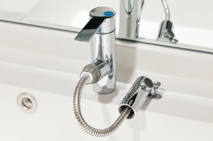 ホース引出し式洗面水栓