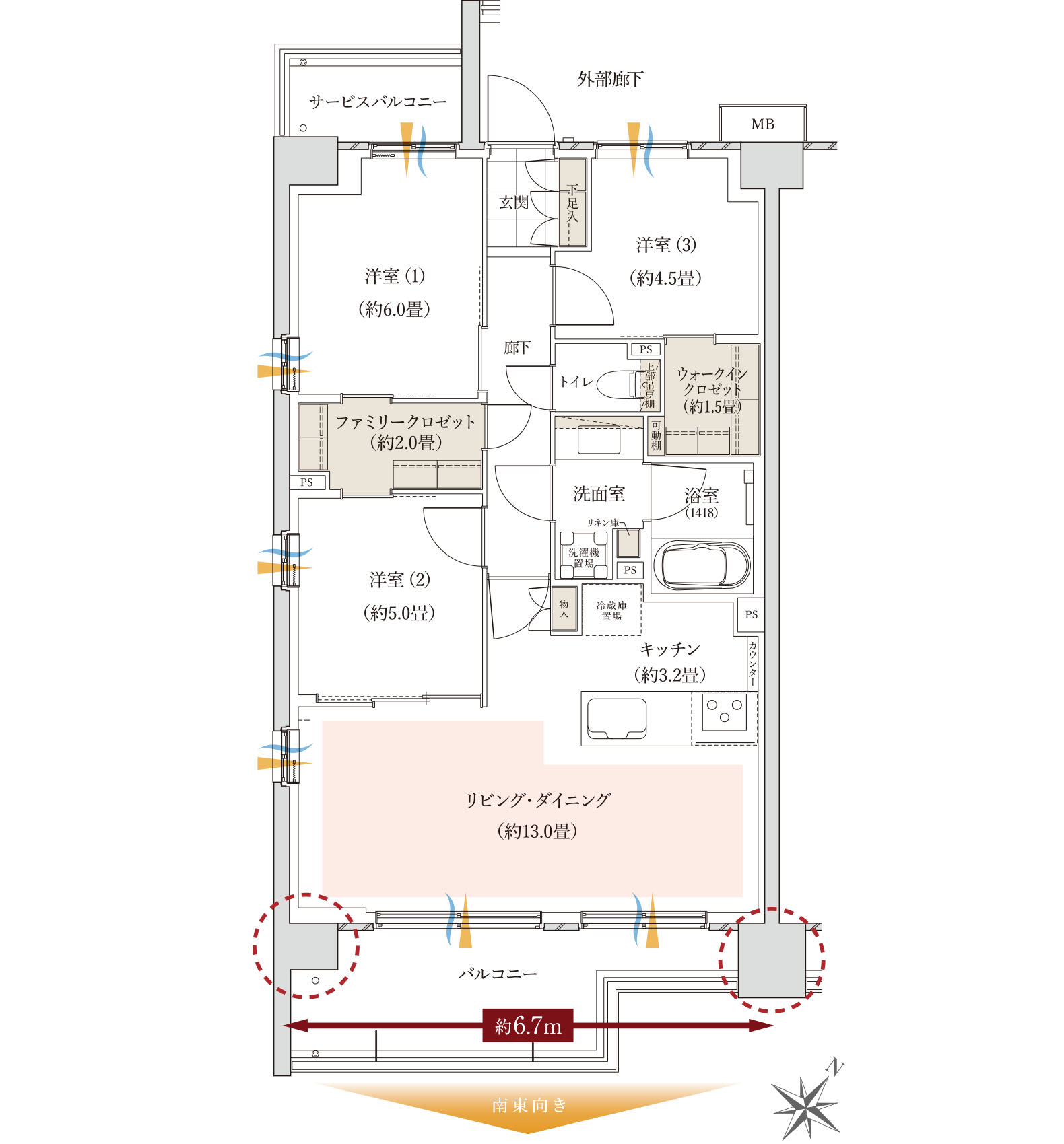 A type 間取り図