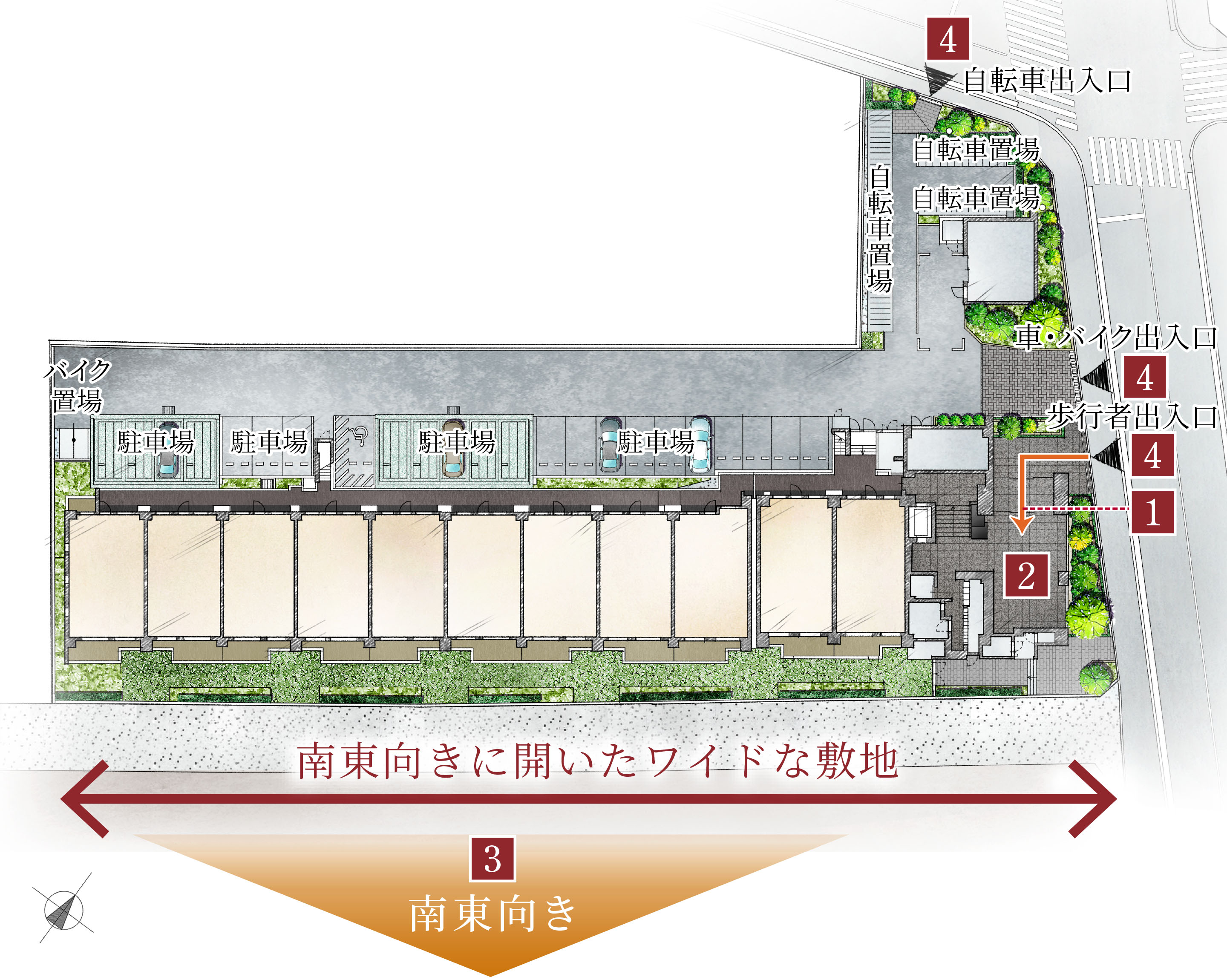 敷地配置完成予想イラスト