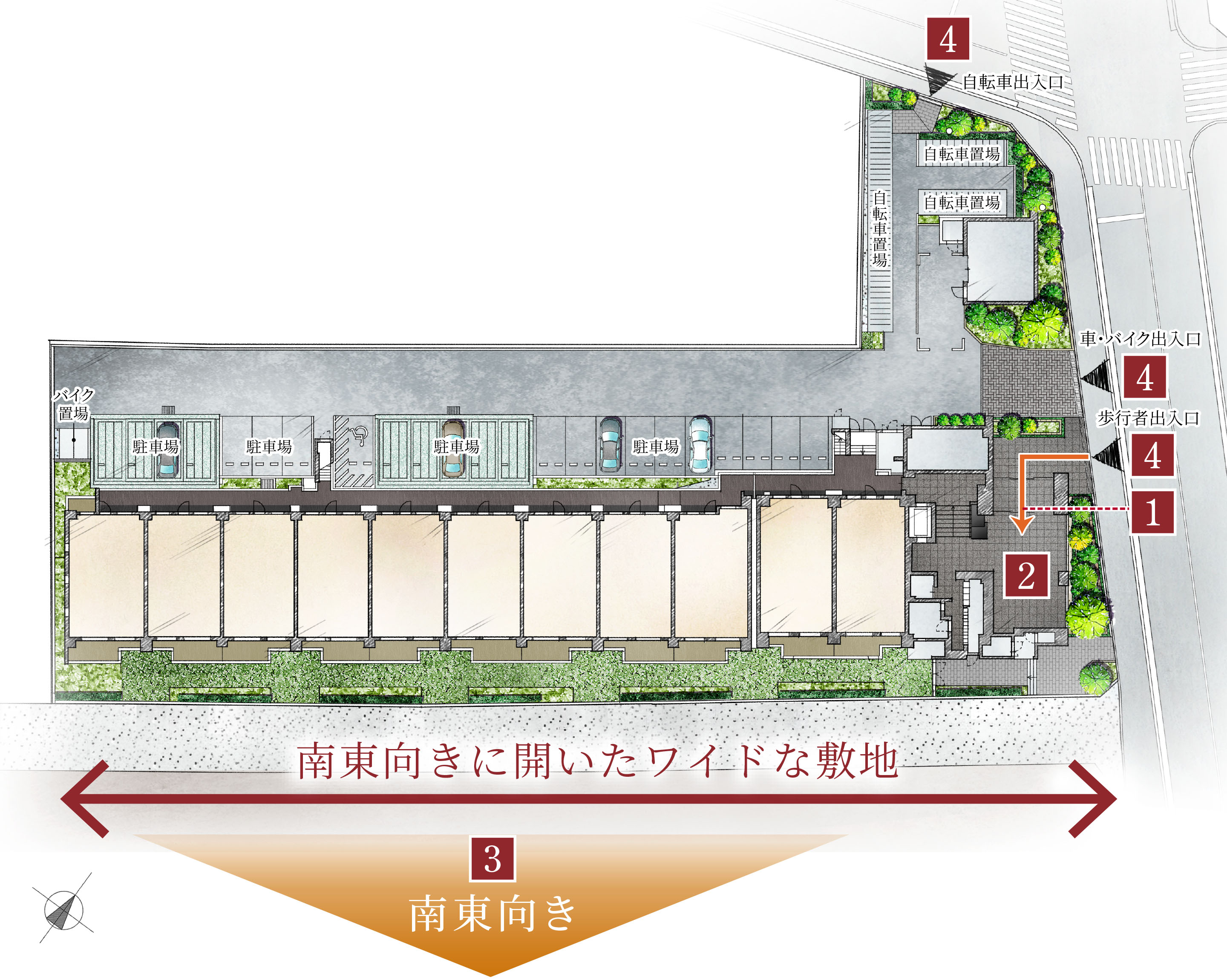 敷地配置完成予想イラスト
