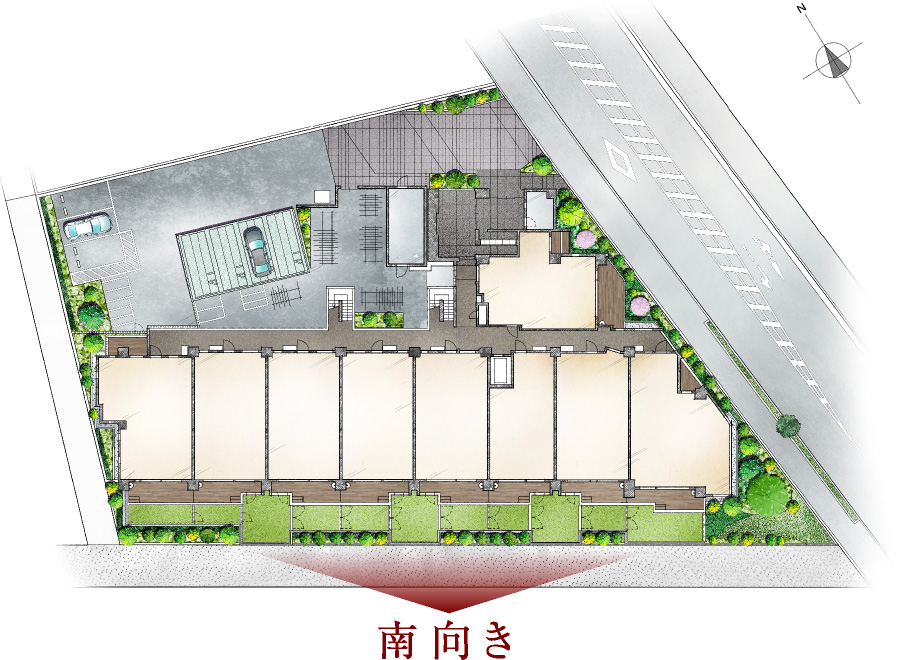 敷地配置完成予想イラスト