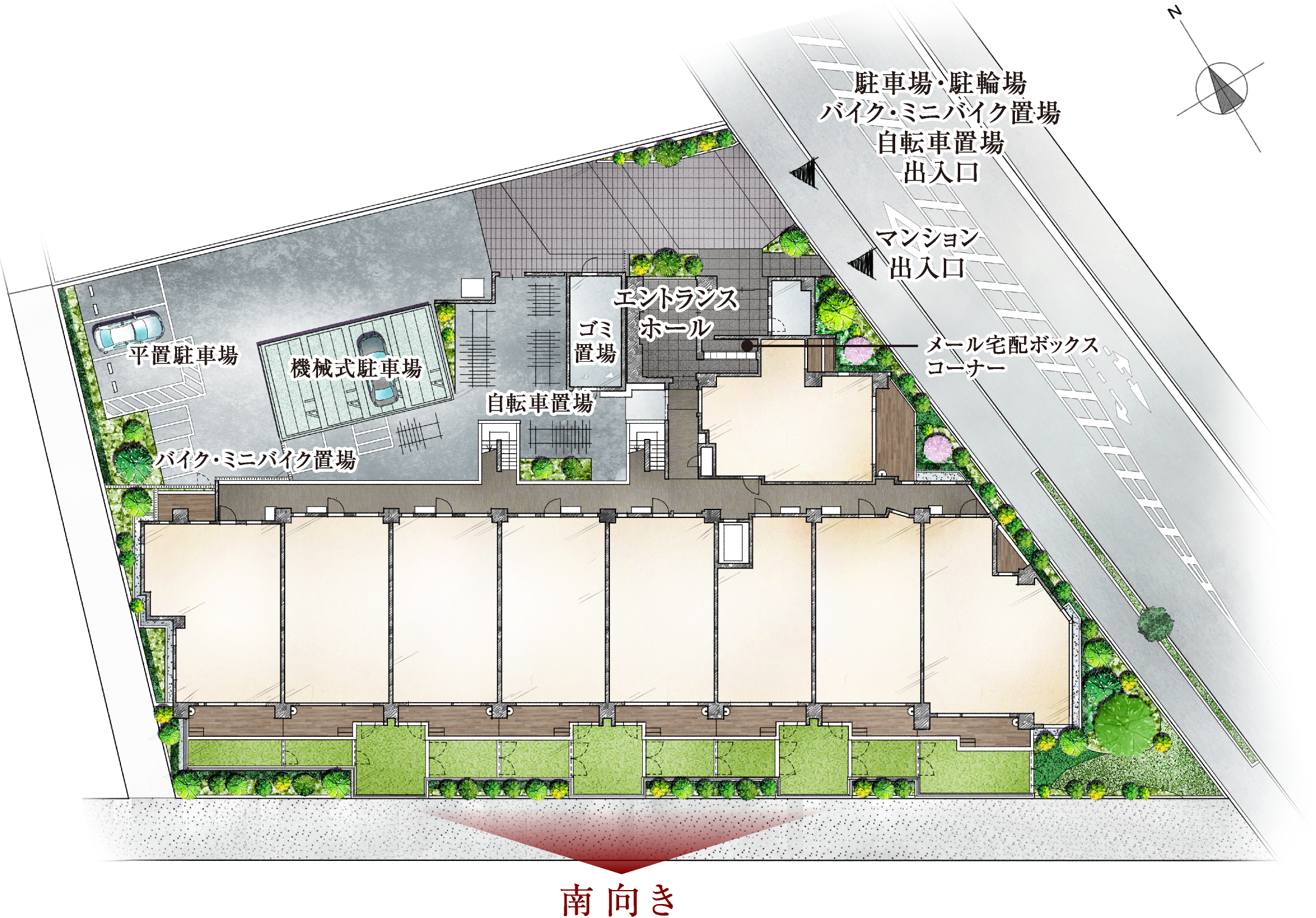 敷地配置完成予想イラスト